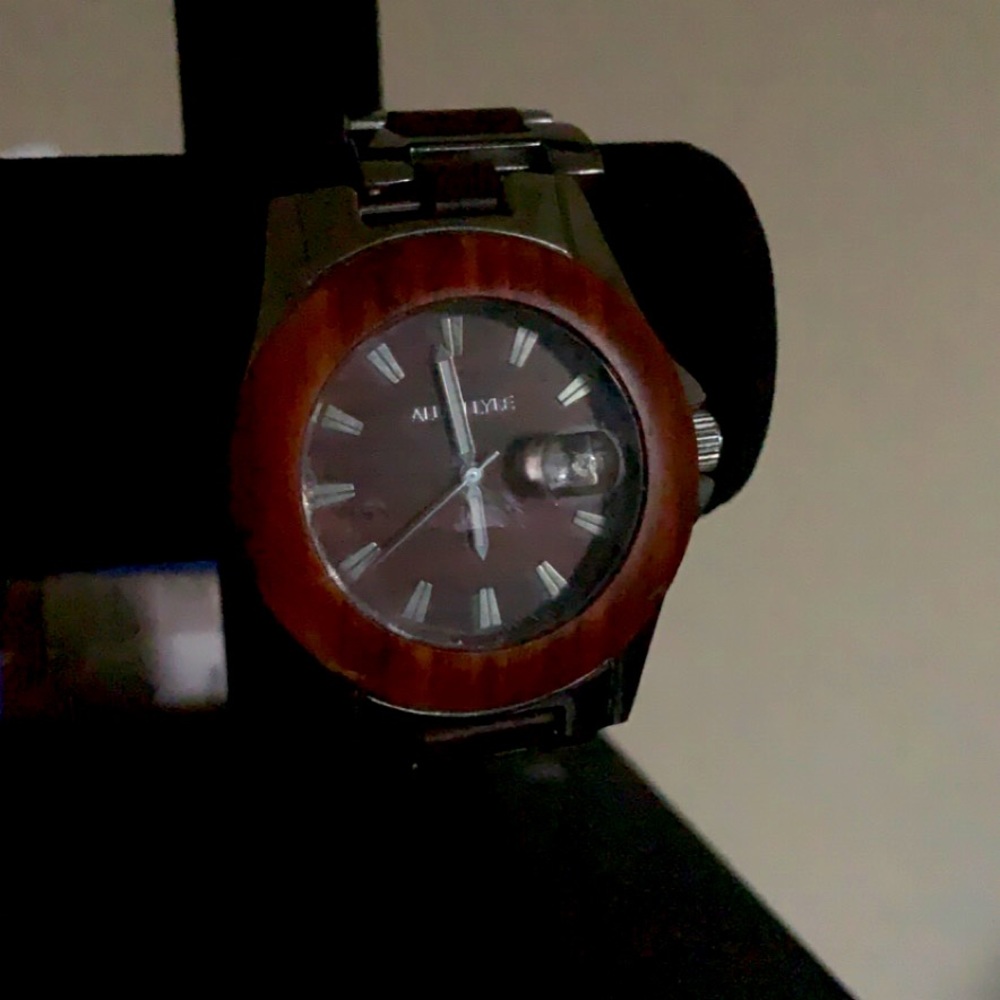 Real wood watch